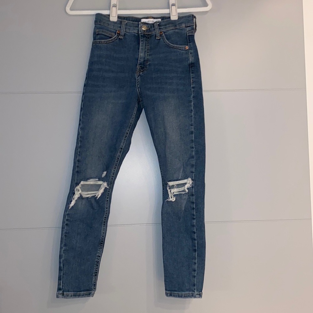Topshop Jamie jeans in medium wash